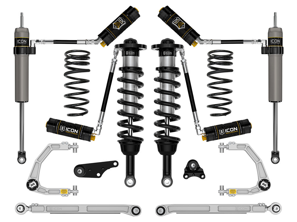 ICON 2024 Toyota Tacoma 1.25-3" Lift, Stage 8 Suspension System, Billet, Overland Rear Springs