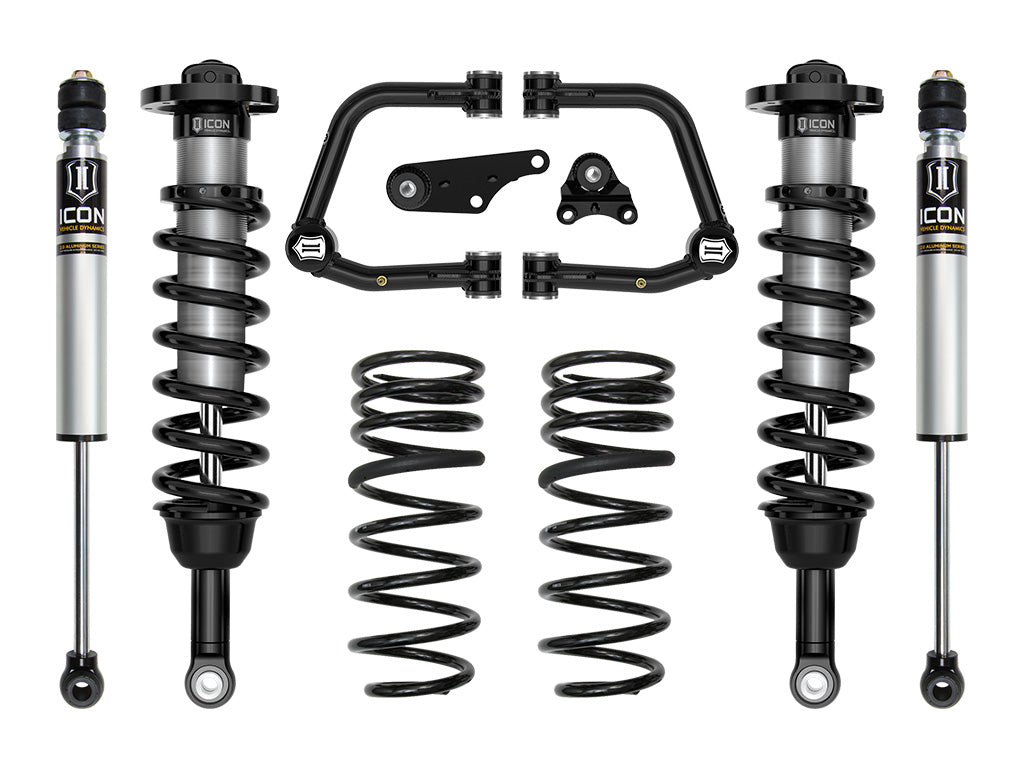 ICON 2024 Toyota Tacoma 1.25-3" Lift, Stage 2 Suspension System, Tubular, Overland Rear Springs