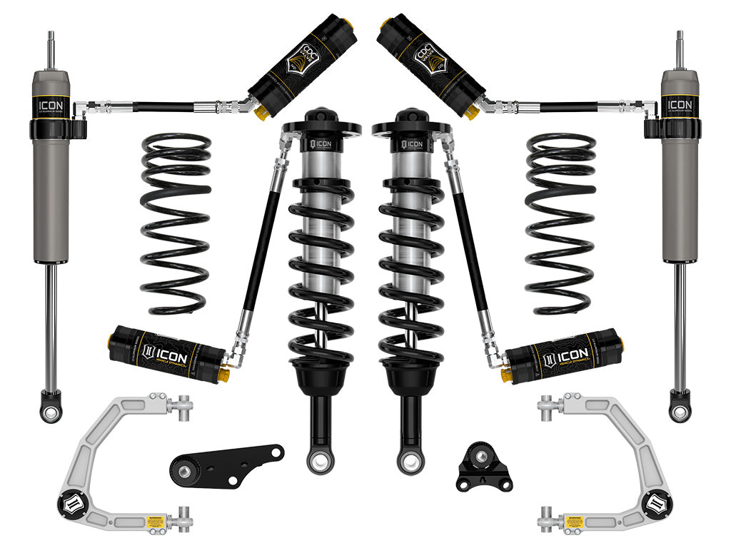 ICON 2024 Toyota Tacoma 1.25-3" Lift, Stage 5 Suspension System, Billet, Overland Rear Springs