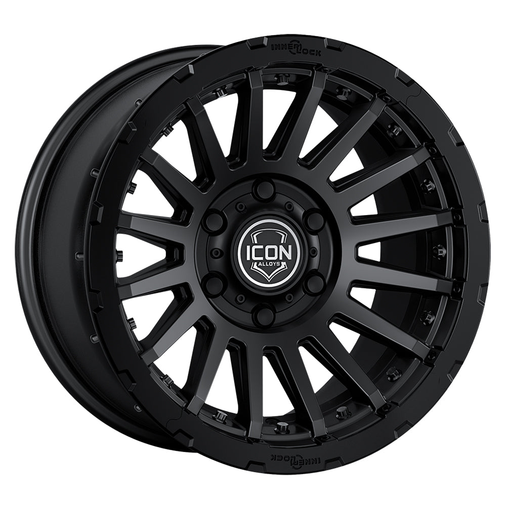 ICON Alloys Recon Pro, Satin Black, 18 x 9 / 6 x 5.5, 40mm Offset, 6.6" BS