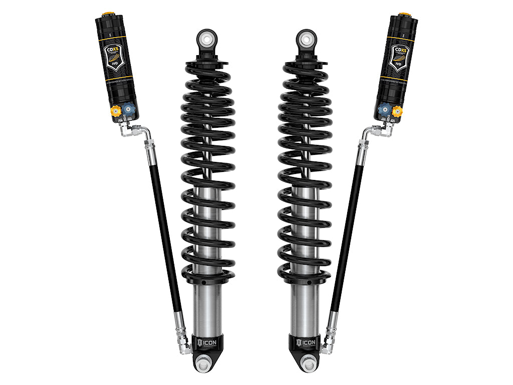 ICON 2021-2023 Ford Bronco, Rear, 1.25-3 Lift, V.S. 2.5 Series Coilover Kit, Remote Reservoir w/ CDXS, Heavy Rate Spring