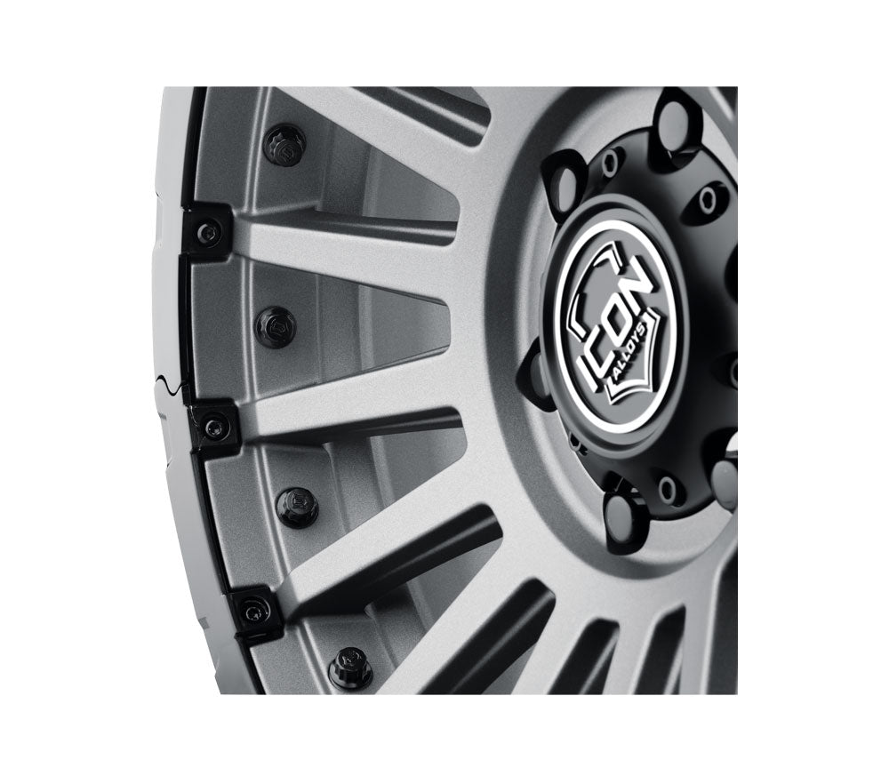 ICON Alloys Recon Pro, Charcoal, 18 x 9 / 6 x 5.5, 40mm Offset, 6.6" BS