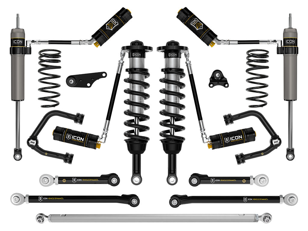 ICON 2024 Toyota Tacoma 1.25-3" Lift, Stage 11 Suspension System, Tubular, Overland Rear Springs