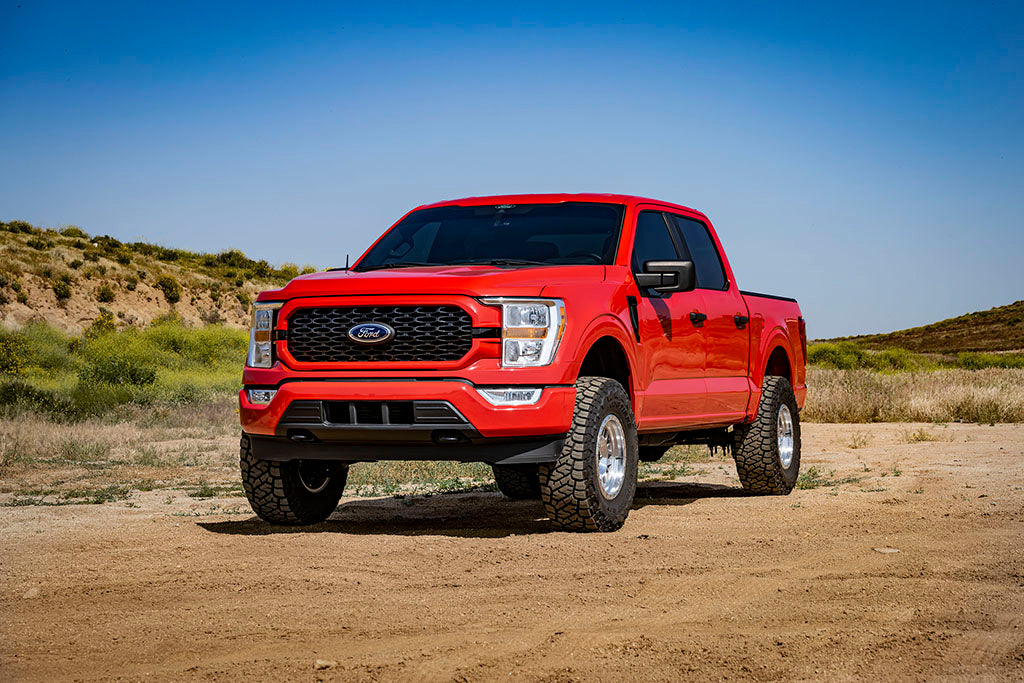 ICON 2021-2024 Ford F-150 4WD, 3.5-4.5" Lift, Stage 4 Suspension System, Billet, CDXS