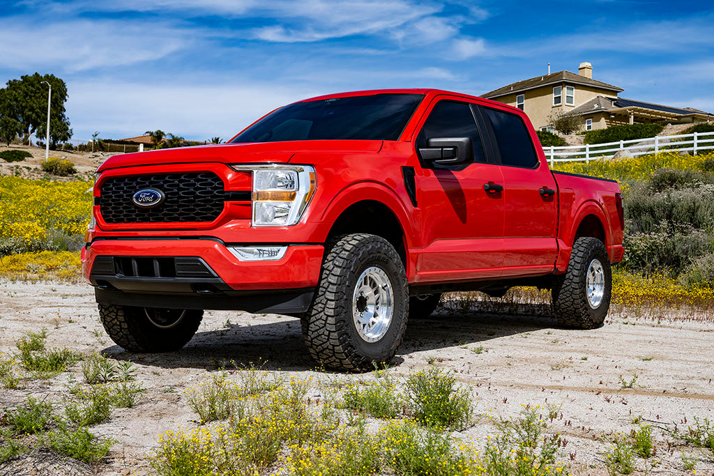 ICON 2021-2024 Ford F-150 4WD, 2.75-3.5" Lift, Front, V.S. 2.5 Series Coilover Kit, Remote Reservoir w/ CDXS, Pair