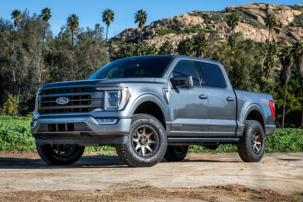 ICON 2021-2024 Ford F-150 4WD, 2.75-3.5" Lift, Front, V.S. 2.5 Series Coilover Kit, Remote Reservoir w/ CDXS, Pair