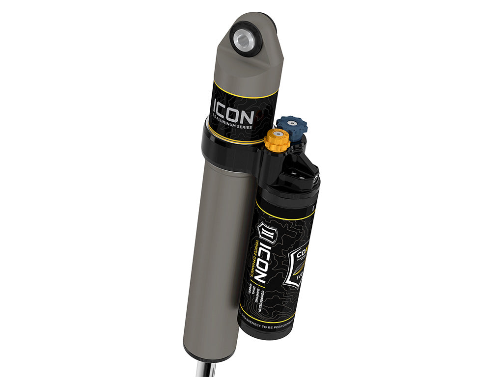 ICON 2021-2024 Ford F-150 4WD/F-150 Tremor, 0-2" Lift, Rear, V.S. 2.5 Aluminum Series Shock Absorbers, Piggyback Reservoir w/ CDXS, Pair