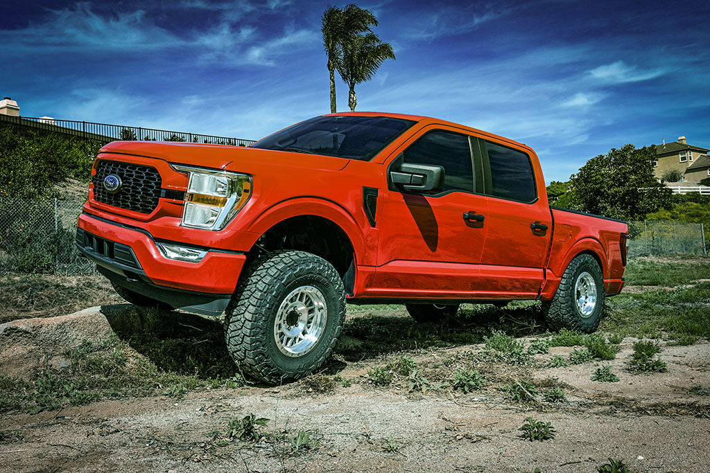 ICON 2021-2024 Ford F-150 4WD, 2.75-3.5" Lift, Front, V.S. 2.5 Series Coilover Kit, Remote Reservoir w/ CDXS, Pair
