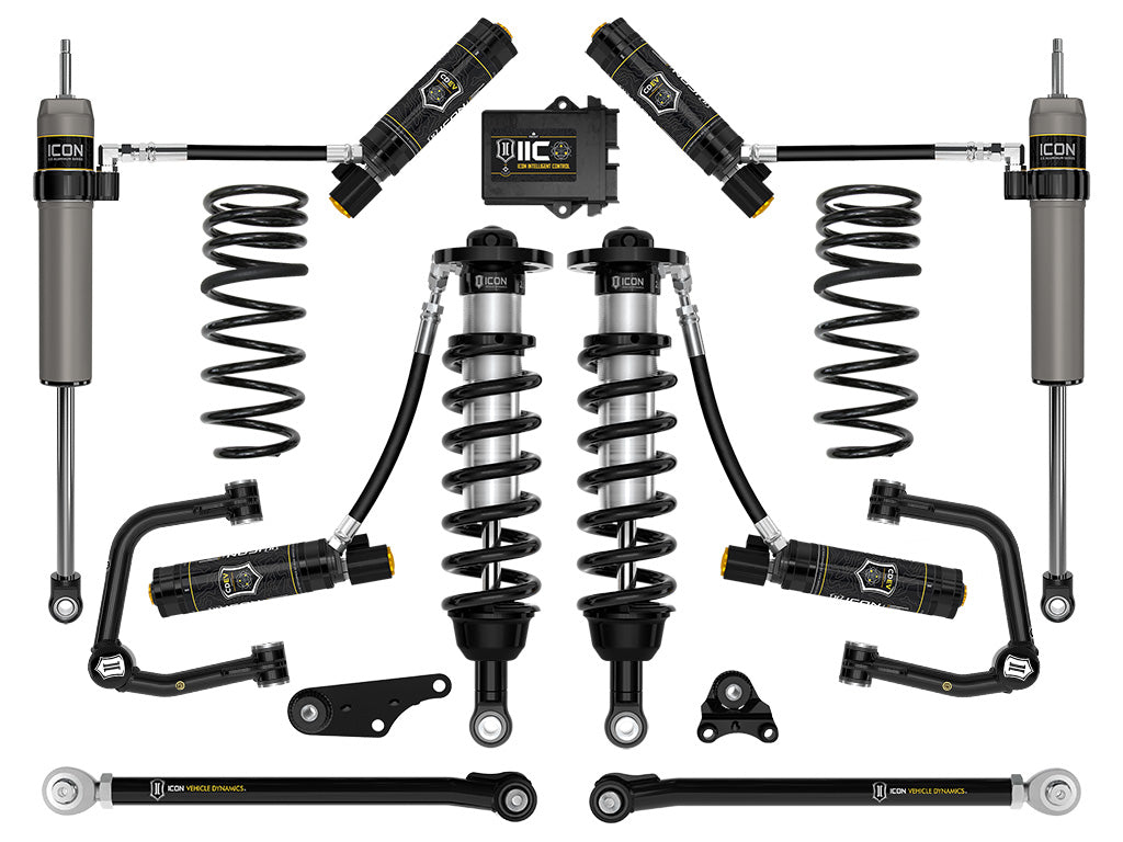 ICON 2024 Toyota Tacoma 1.25-3" Lift, Stage 10 Suspension System, Tubular, Overland Rear Springs