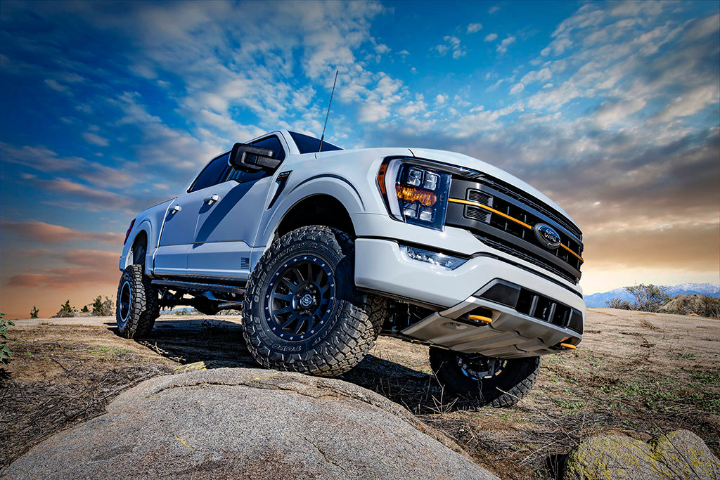 ICON 2021-2024 Ford F-150 Tremor, 2.5-3" Lift, Stage 4 Suspension System, Billet, CDXS, w/ Leaf Packs