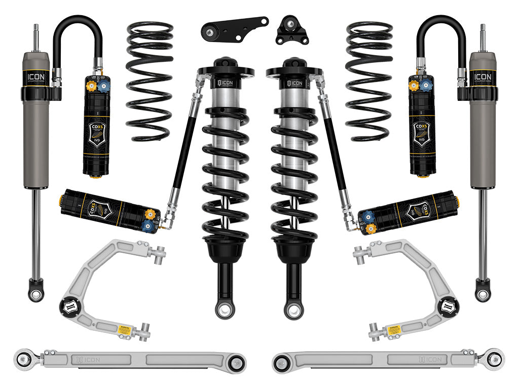 ICON 2024 Toyota Tacoma 1.25-3" Lift, Stage 9 Suspension System, Billet, Overland Rear Springs
