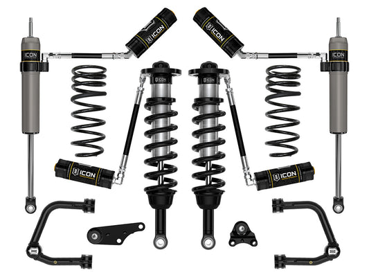 ICON 2024 Toyota Tacoma 1.25-3" Lift, Stage 4 Suspension System, Tubular, Overland Rear Springs