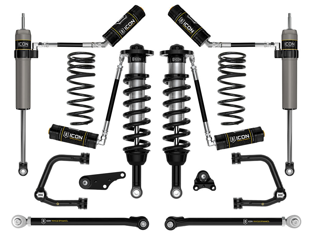 ICON 2024 Toyota Tacoma 1.25-3" Lift, Stage 7 Suspension System, Tubular, Overland Rear Springs