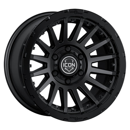 ICON Alloys Recon Pro, Satin Black, 18 x 9 / 6 x 5.5, 40mm Offset, 6.6" BS