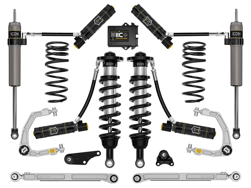 ICON 2024 Toyota Tacoma 1.25-3" Lift, Stage 10 Suspension System, Billet, Overland Rear Springs