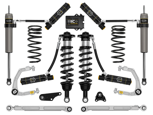 ICON 2024 Toyota Tacoma 1.25-3" Lift, Stage 10 Suspension System, Billet, Overland Rear Springs