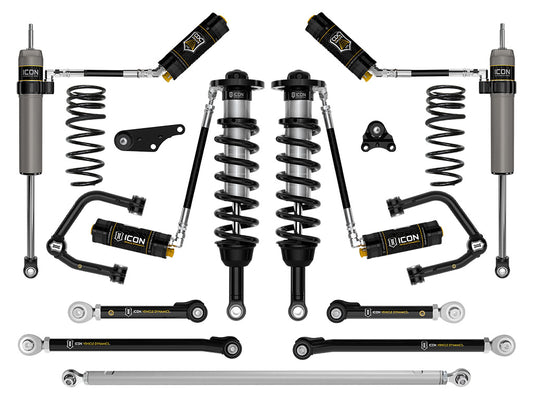 ICON 2024 Toyota Tacoma 1.25-3" Lift, Stage 11 Suspension System, Tubular, Overland Rear Springs