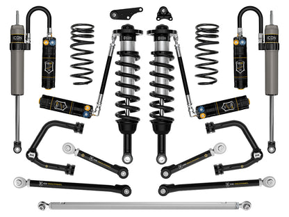 ICON 2024 Toyota Tacoma 1.25-3" Lift, Stage 12 Suspension System, Tubular, Overland Rear Springs