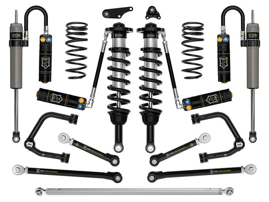 ICON 2024 Toyota Tacoma 1.25-3" Lift, Stage 12 Suspension System, Tubular, Overland Rear Springs
