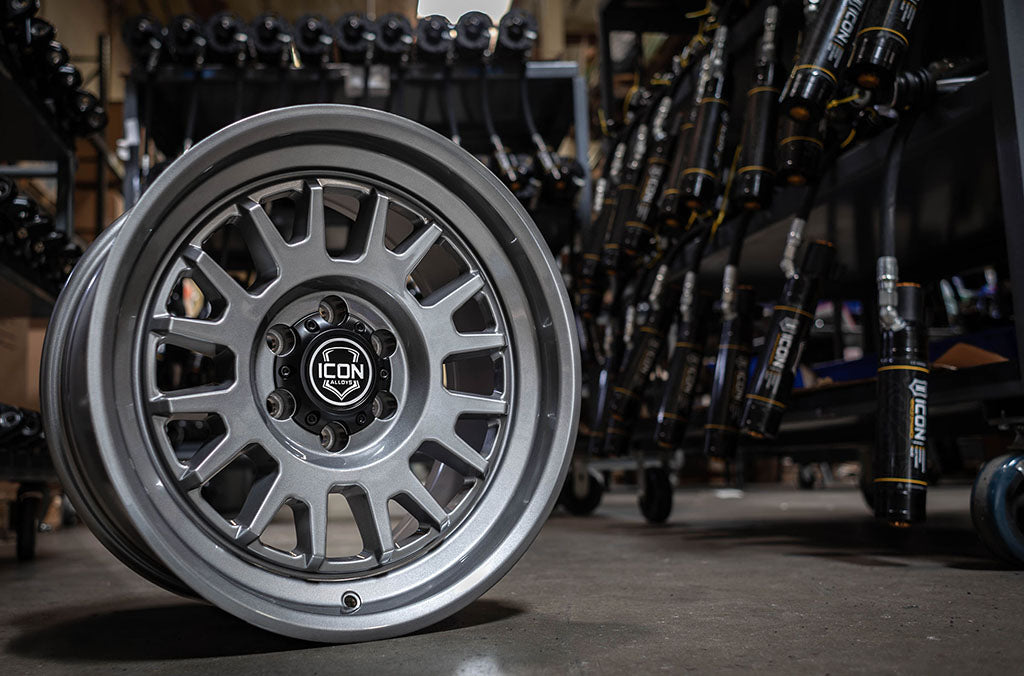 ICON Alloys Anza, Gun Metal, 17 x 8.5 / 5 x 150, 25mm Offset, 5.75" BS