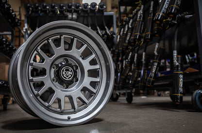 ICON Alloys Anza, Gun Metal, 17 x 8.5 / 5 x 150, 25mm Offset, 5.75" BS