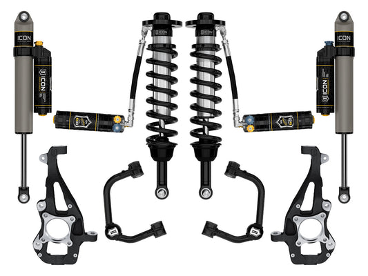 ICON 2021-2024 Ford F-150 4WD, 3.5-4.5" Lift, Stage 4 Suspension System, Tubular, CDXS