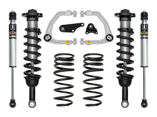 ICON 2024 Toyota Tacoma 1.25-3" Lift, Stage 2 Suspension System, Billet, Overland Rear Springs
