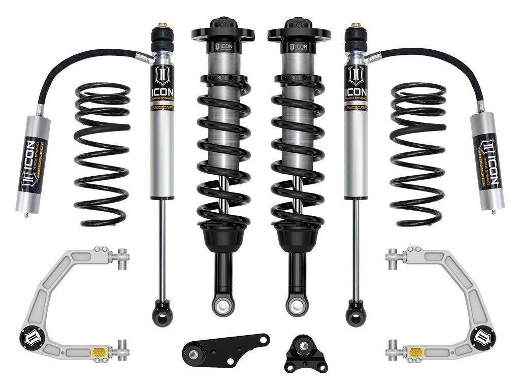 ICON 2024 Toyota Tacoma 1.25-3" Lift, Stage 3 Suspension System, Billet, Overland Rear Springs