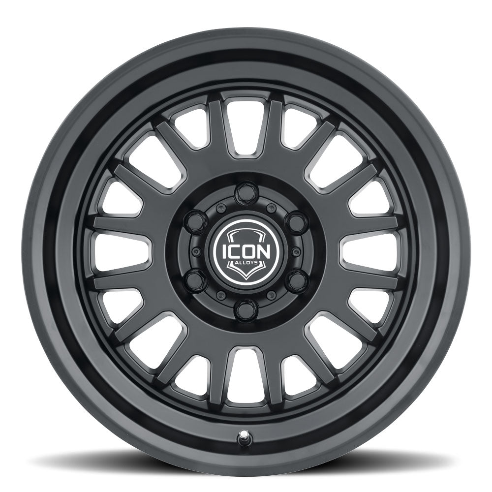 ICON Alloys Anza, Satin Black, 17 x 8.5 / 5 x 150, 25mm Offset, 5.75" BS
