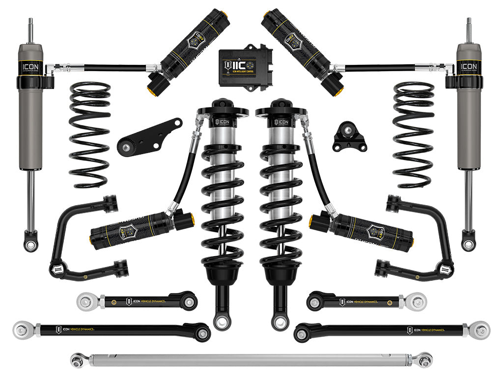 ICON 2024 Toyota Tacoma 1.25-3" Lift, Stage 13 Suspension System, Tubular, Overland Rear Springs