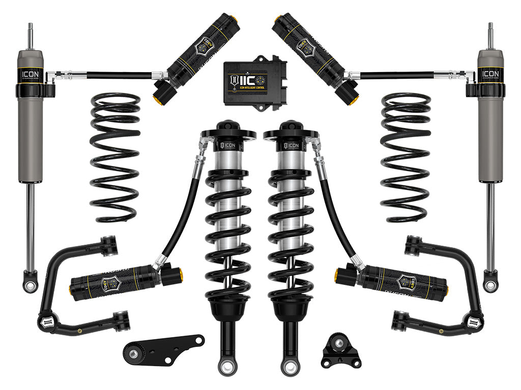 ICON 2024 Toyota Tacoma 1.25-3" Lift, Stage 6 Suspension System, Tubular, Overland Rear Springs