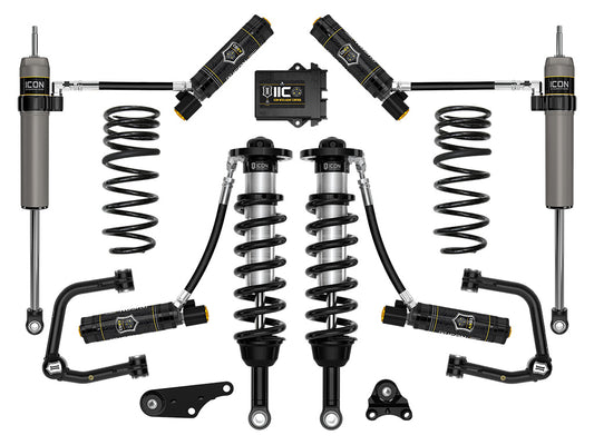 ICON 2024 Toyota Tacoma 1.25-3" Lift, Stage 6 Suspension System, Tubular, Overland Rear Springs