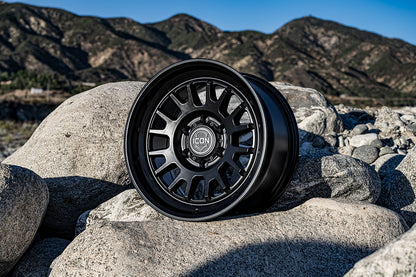 ICON Alloys Anza, Satin Black, 17 x 8.5 / 5 x 150, 25mm Offset, 5.75" BS
